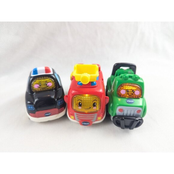 VTech Go Go Smart Wheels Lot Of 3 SUV Fire Truck Police Talking Light-Up Toys - Picture 2 of 7